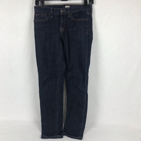 J Crew Stretch (25) Dark Denim Skinny Ankle Slim Jeans Style 70934 - Picture 1 of 7